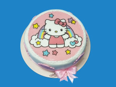 Tort cu Poza Hello Kitty