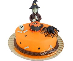 Tort Halloween cu Fig. Vrajitoare