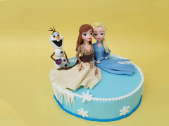 Tort cu Figurine Elsa si Ana