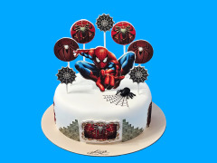 Tort cu Poze Spiderman in picioare