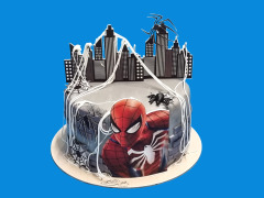 Tort cu poze Spiderman si Cladiri