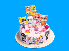 Tort cu Poze Super Kitties